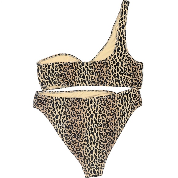 LA Hearts PAC Sun one shoulder bikini animal high - Picture 3 of 4